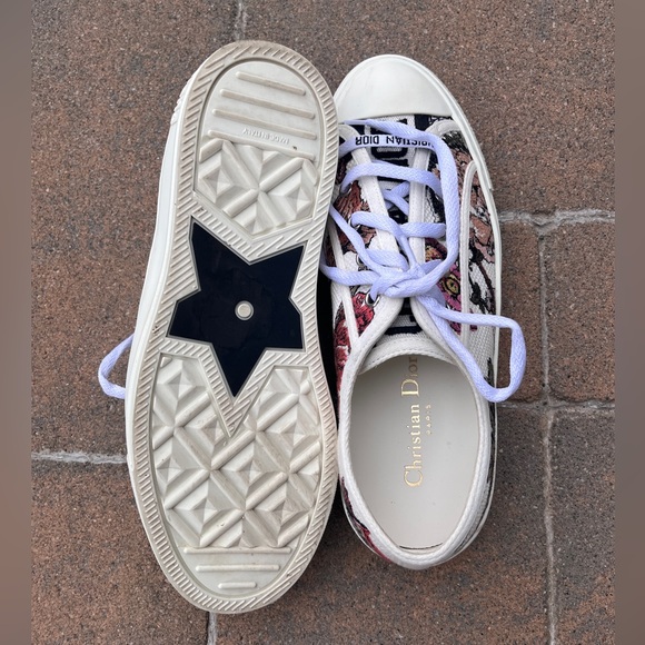 DIOR Walk'n'Dior Platform Floral Sneaker 37 US - Picture 3 of 7